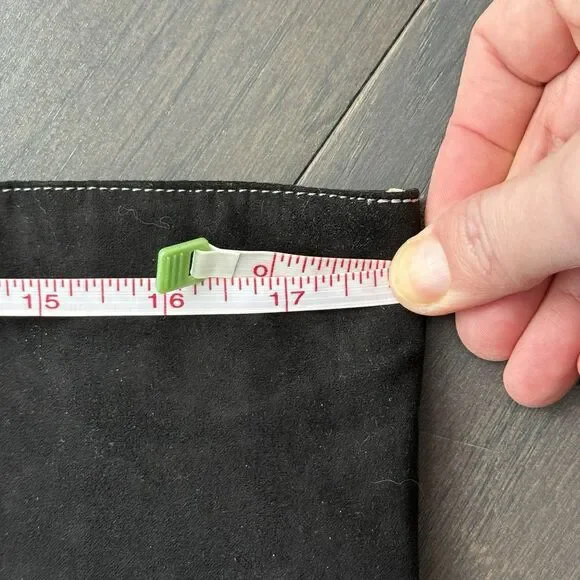 JustFab Faux Suede Patchwork Knee High Heel Boots Womens 10 Black Tan Y2K 90s - Picture 10 of 13